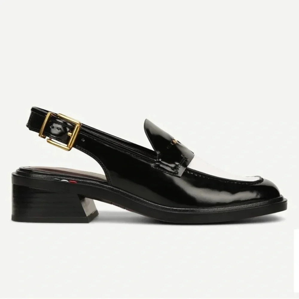NEW Franco Sarto Giada Slingback Loafer Heel-8.5 - Picture 3 of 9
